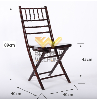 High quality solid wood folding chiavari wedding chair for rental